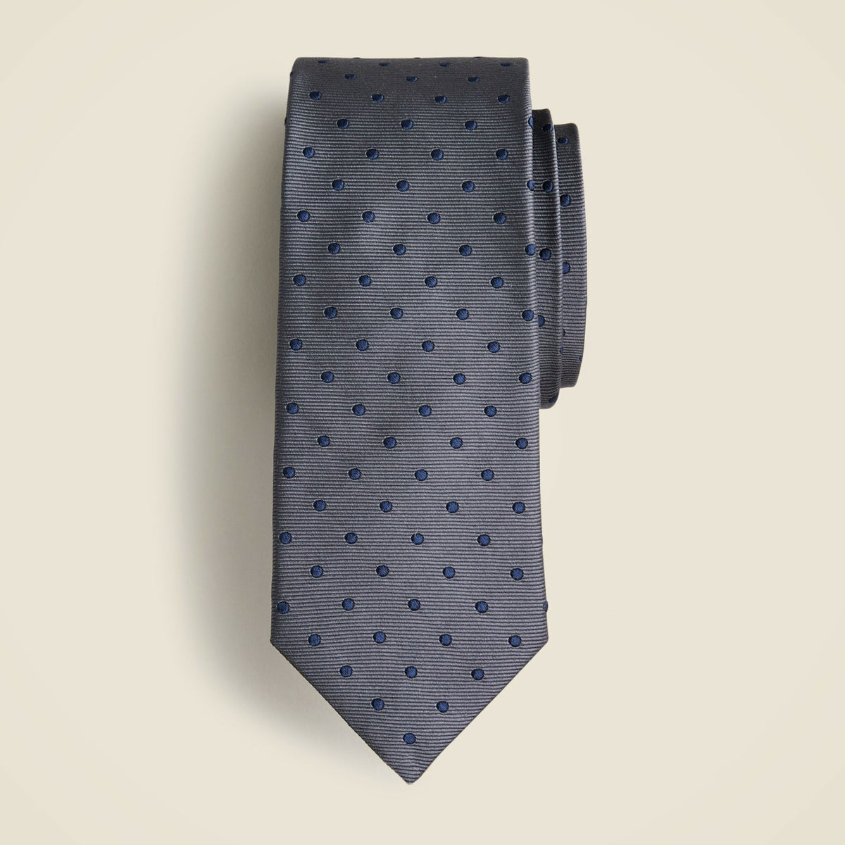 Men Italian silk repp tie in dot - J.Crew