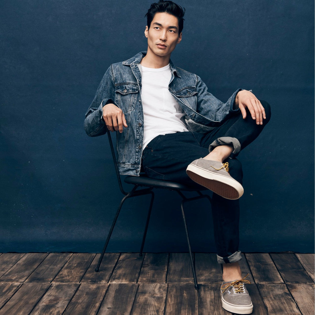 Men 250 Skinny-fit stretch jean in deep lake wash - J.Crew