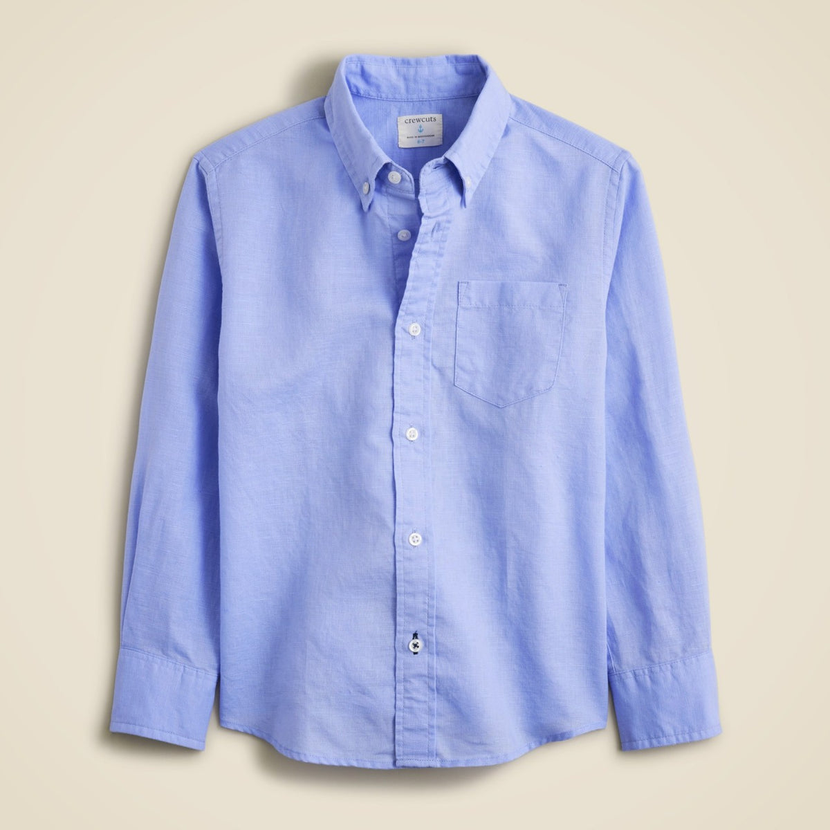 Kids Kids' button-down linen-blend shirt - J.Crew