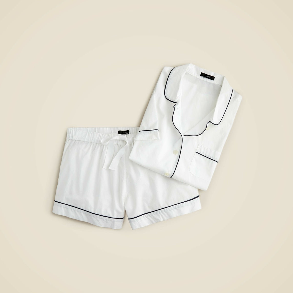 Women End-on-end cotton pajama short set - J.Crew