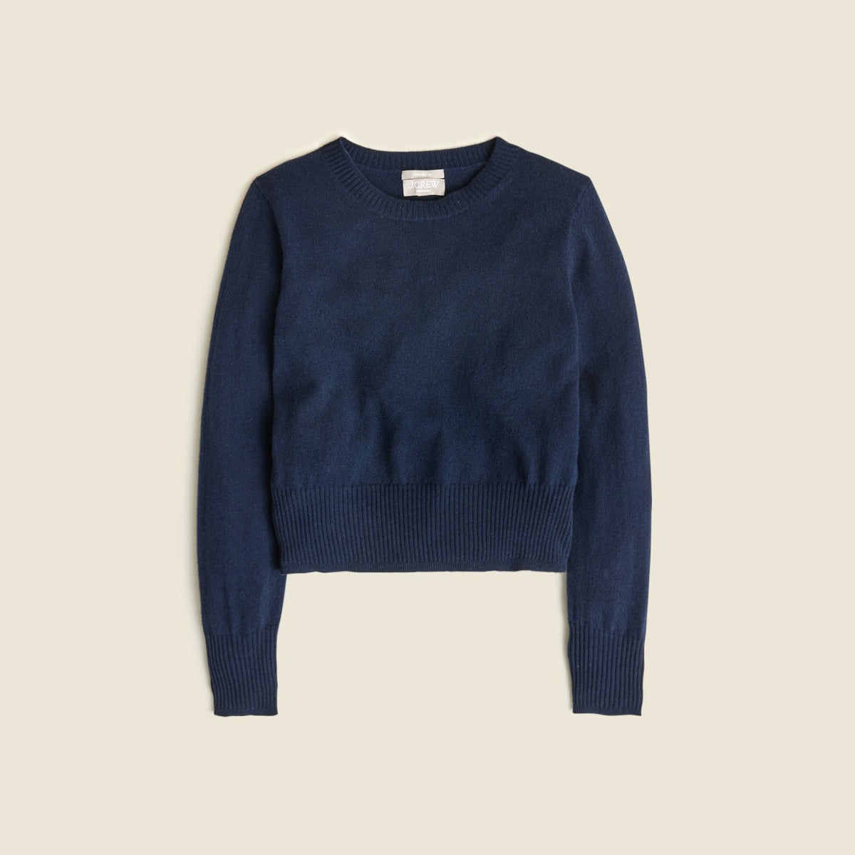 Women Cashmere shrunken crewneck sweater - J.Crew