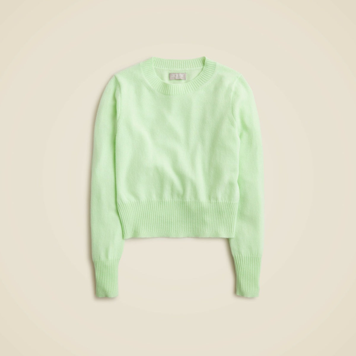Women Cashmere shrunken crewneck sweater - J.Crew