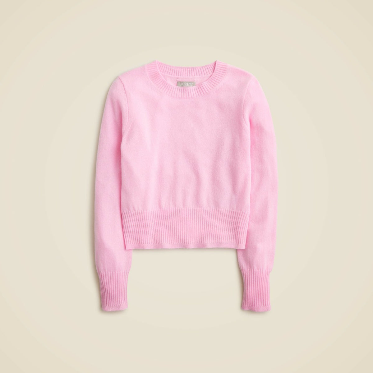 Women Cashmere shrunken crewneck sweater - J.Crew