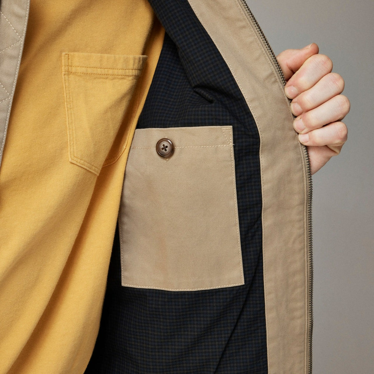 Men Harrington jacket in cotton twill - J.Crew