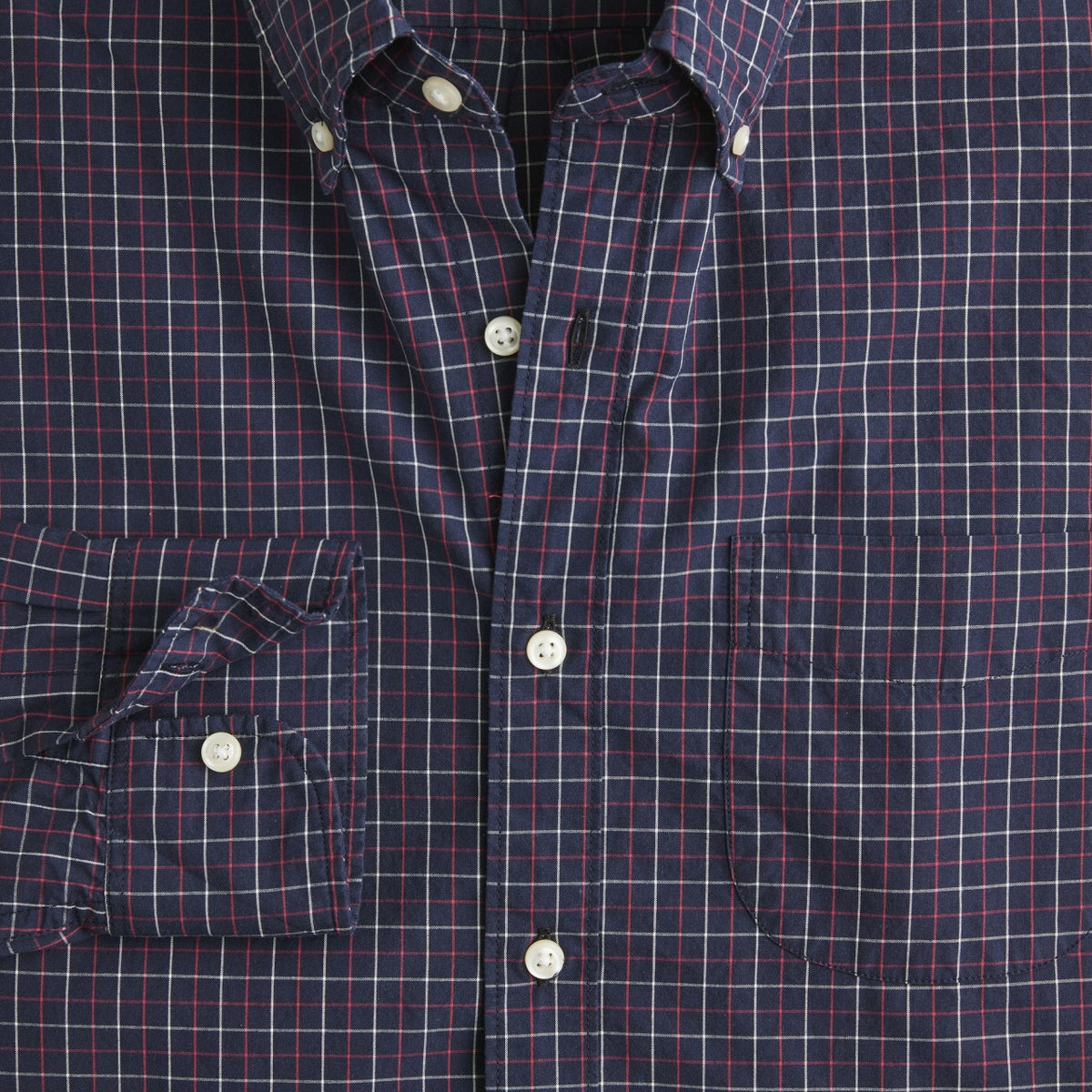 Men Secret Wash cotton poplin shirt - J.Crew