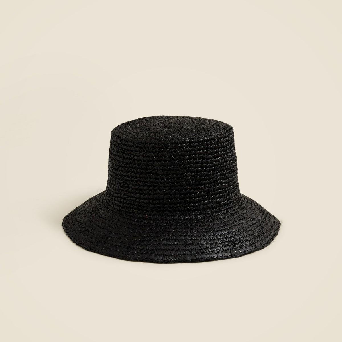 Women Wide-brim raffia bucket hat - J.Crew