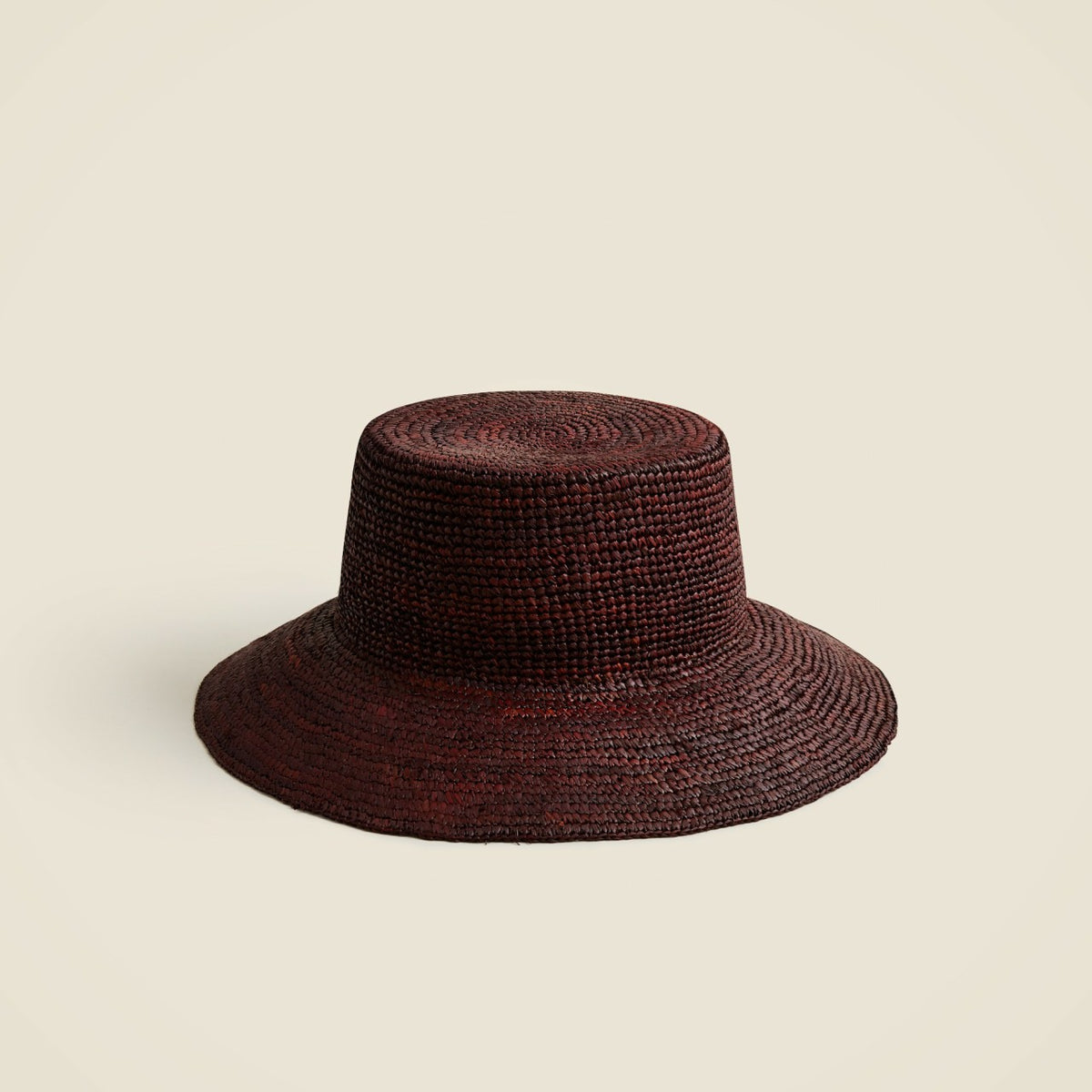 Women Wide-brim raffia bucket hat - J.Crew