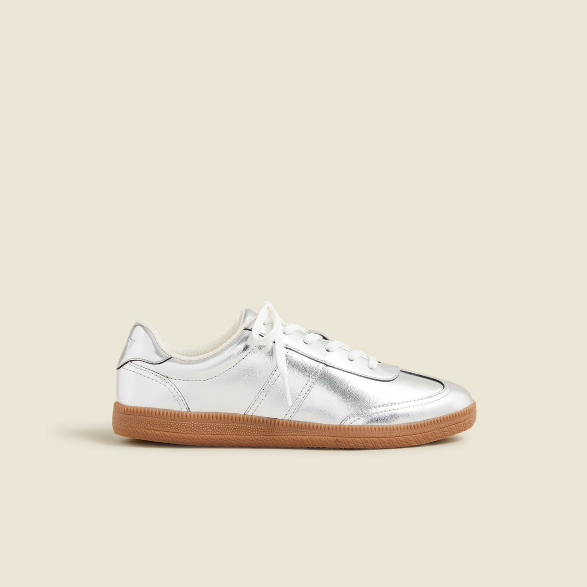 Women J.Crew field sneakers in metallic - J.Crew
