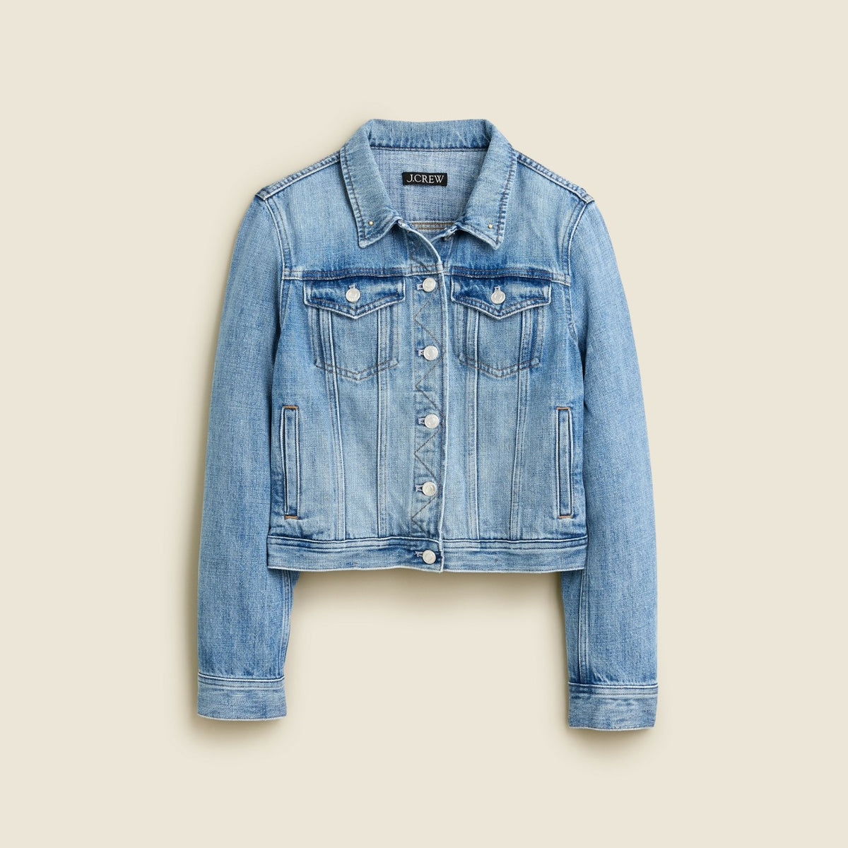 Women New classic denim jacket in Bianca wash - J.Crew