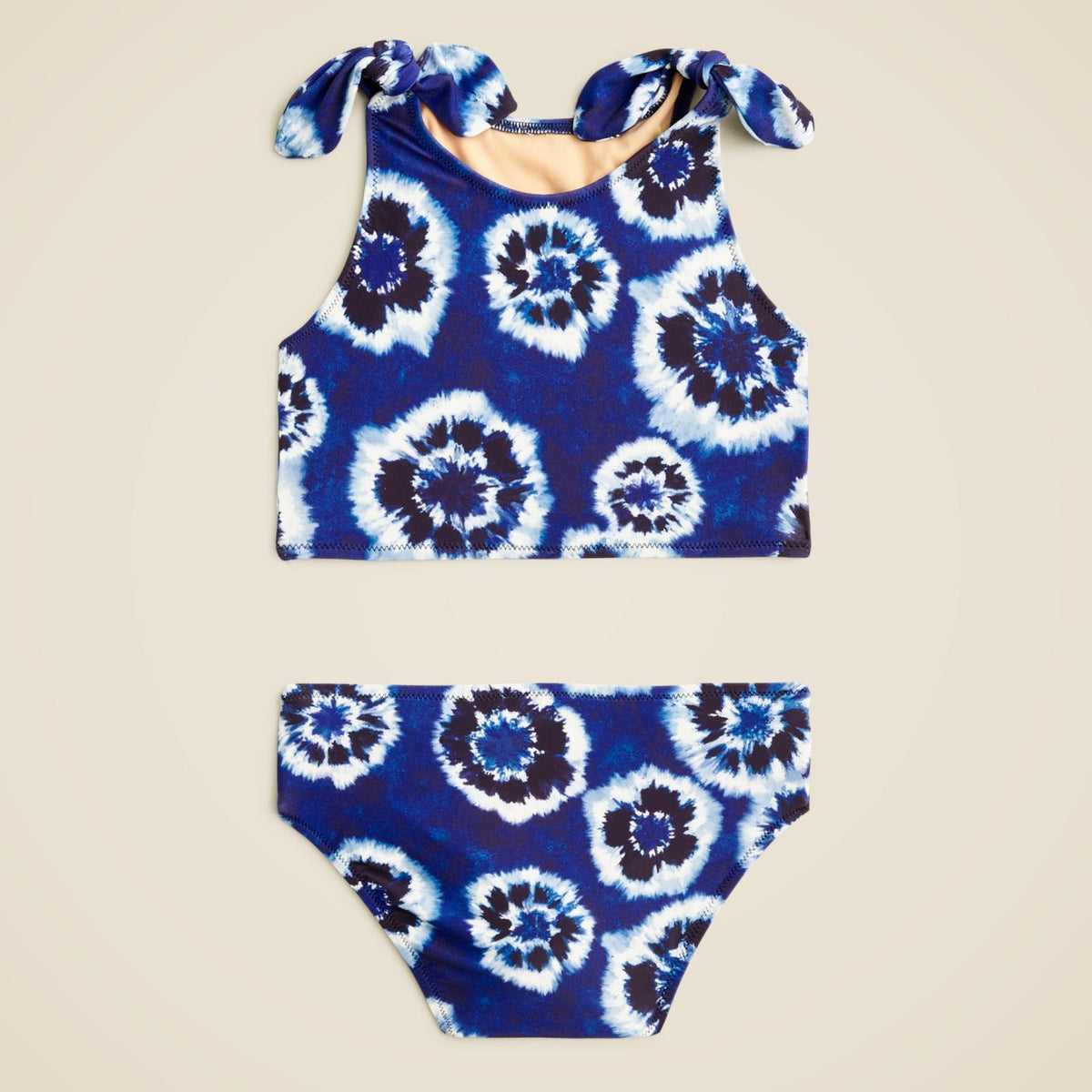 Kids Girls' tie-shoulder two-piece swimsuit with UPF 50+ - J.Crew