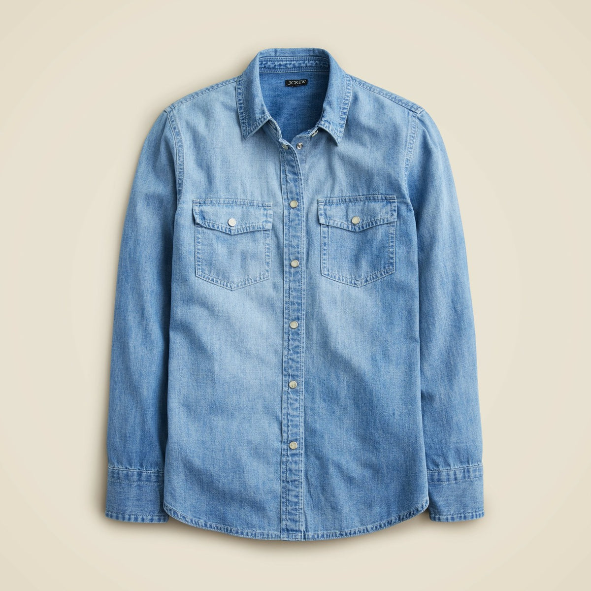 Women Wren slim western chambray shirt in Callie wash - J.Crew
