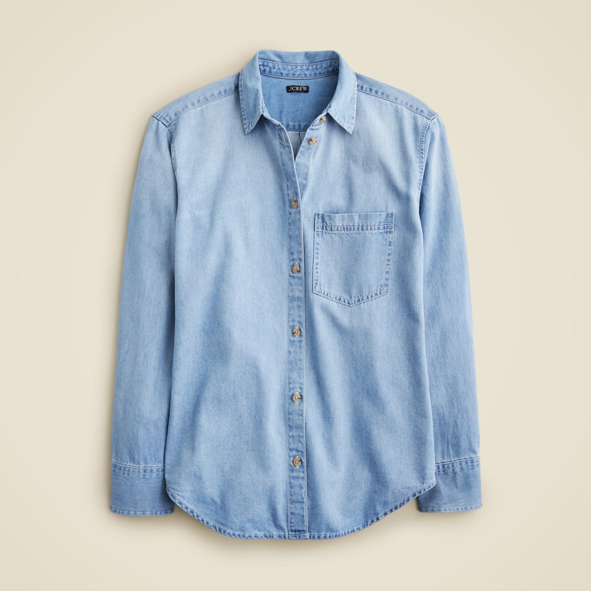 Women Garçon classic chambray shirt in Storm wash - J.Crew