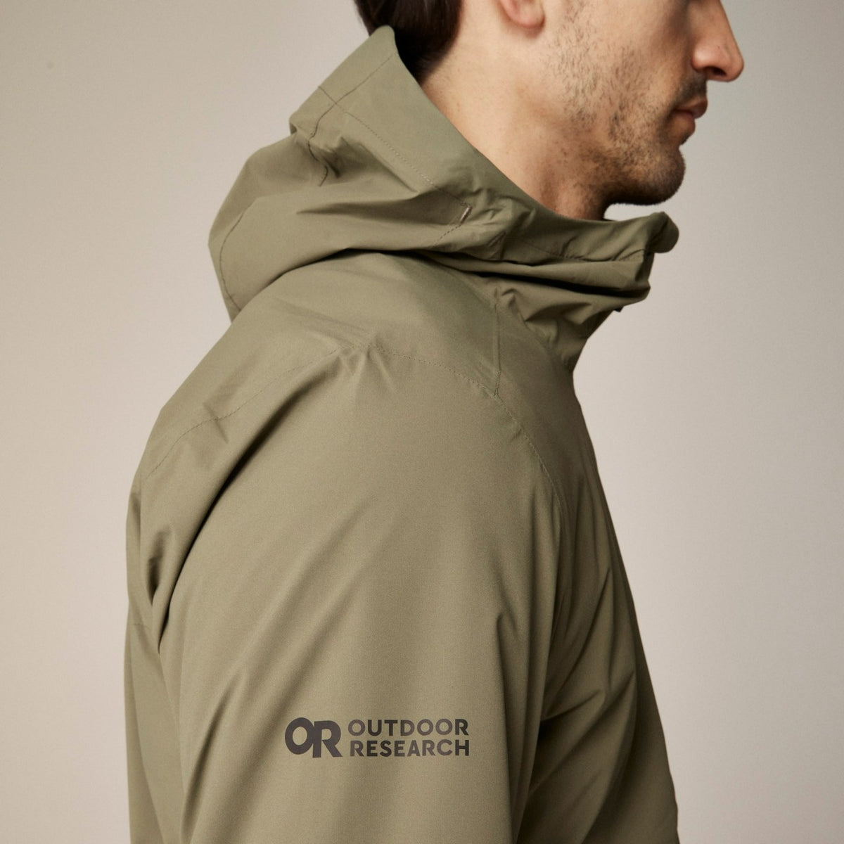 Men Outdoor Research® Stratoburst stretch rain jacket - J.Crew