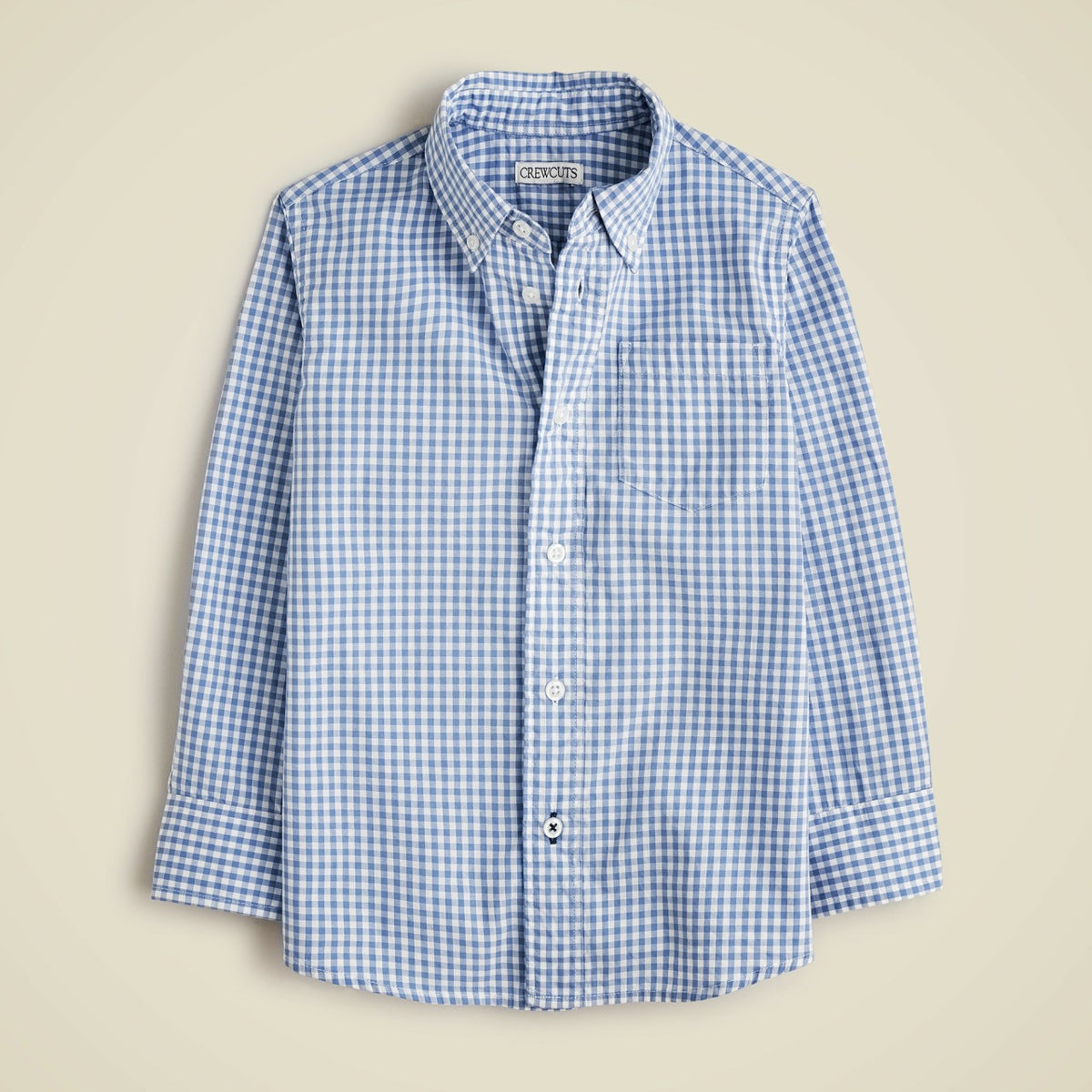 Kids Kids' stretch poplin button-down in gingham - J.Crew