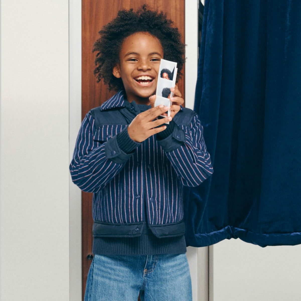 Kids Kids' faux-wool jacket in pinstripe - J.Crew
