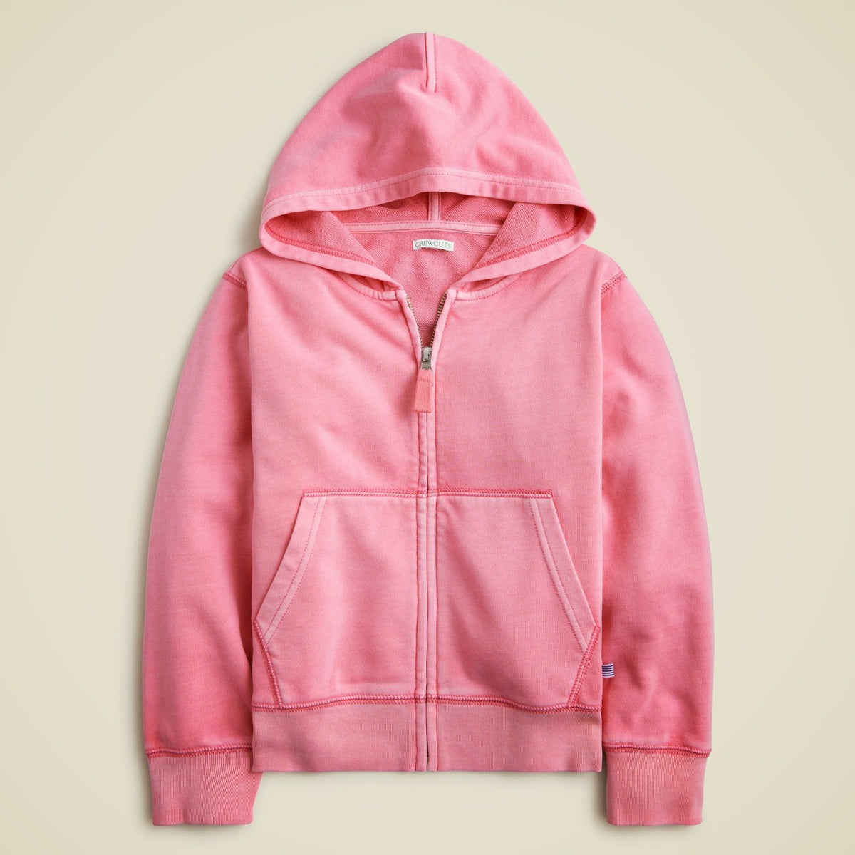 Kids KID by Crewcuts garment-dyed zip-up hoodie - J.Crew