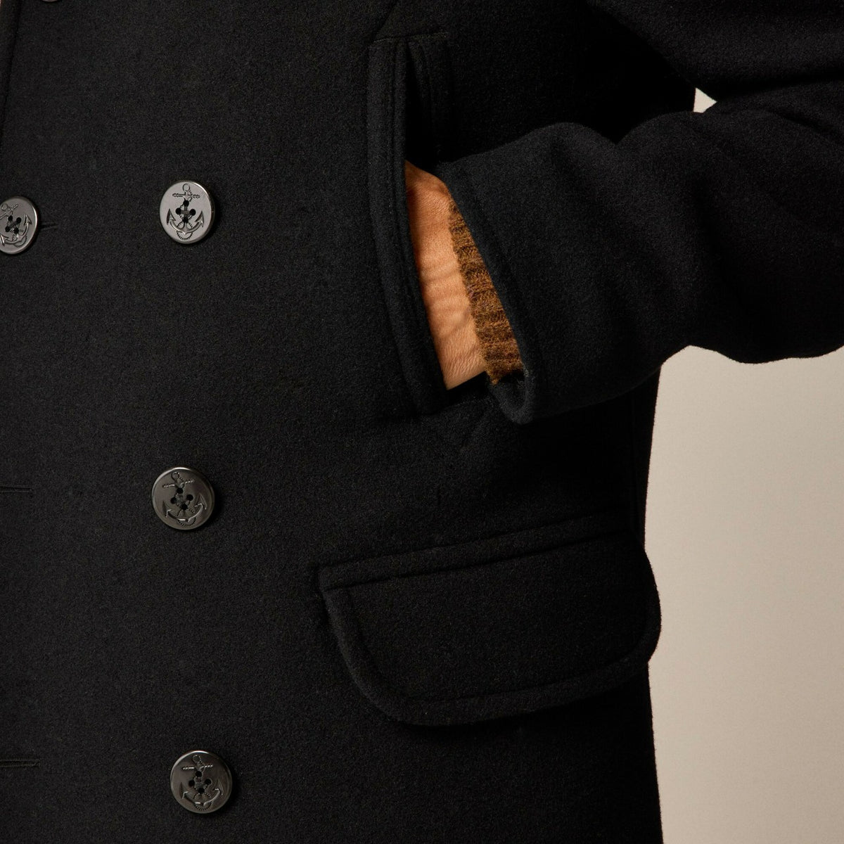 Men Dock peacoat in wool blend with PrimaLoft® - J.Crew