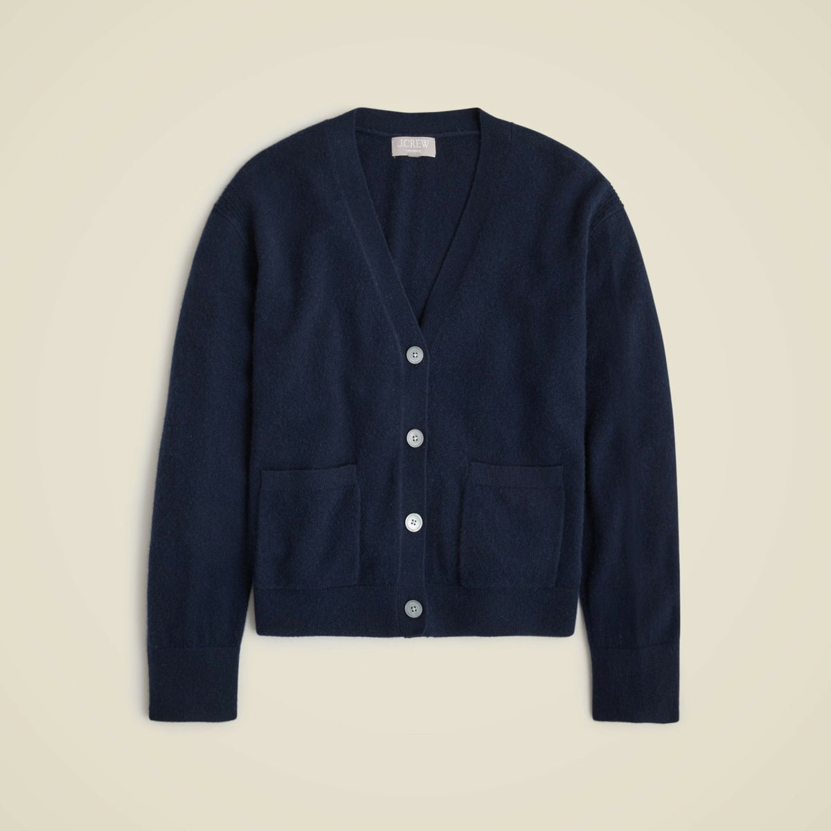 Women Cashmere patch-pocket cardigan - J.Crew