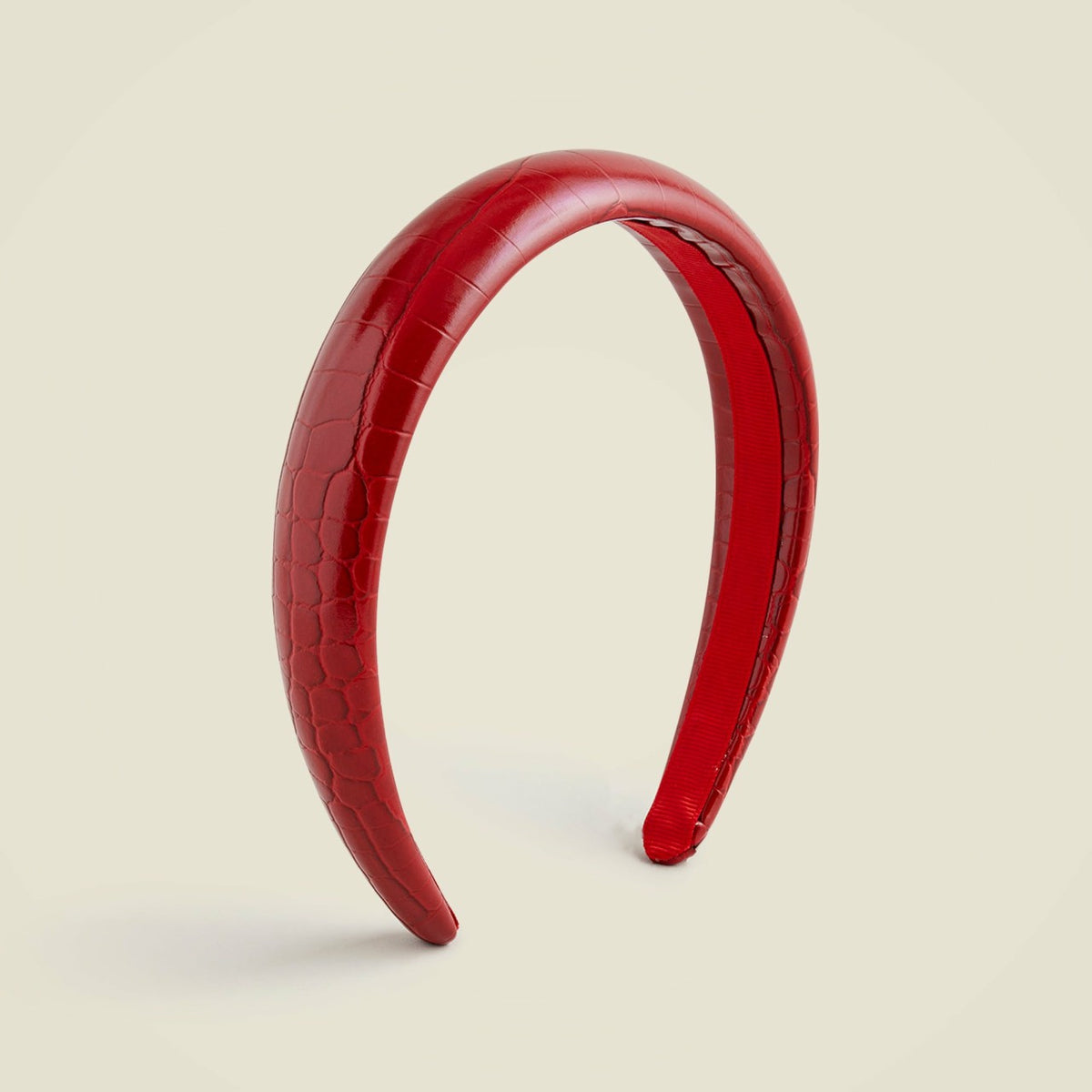 Kids Girls' headband in croc-embossed leather - J.Crew