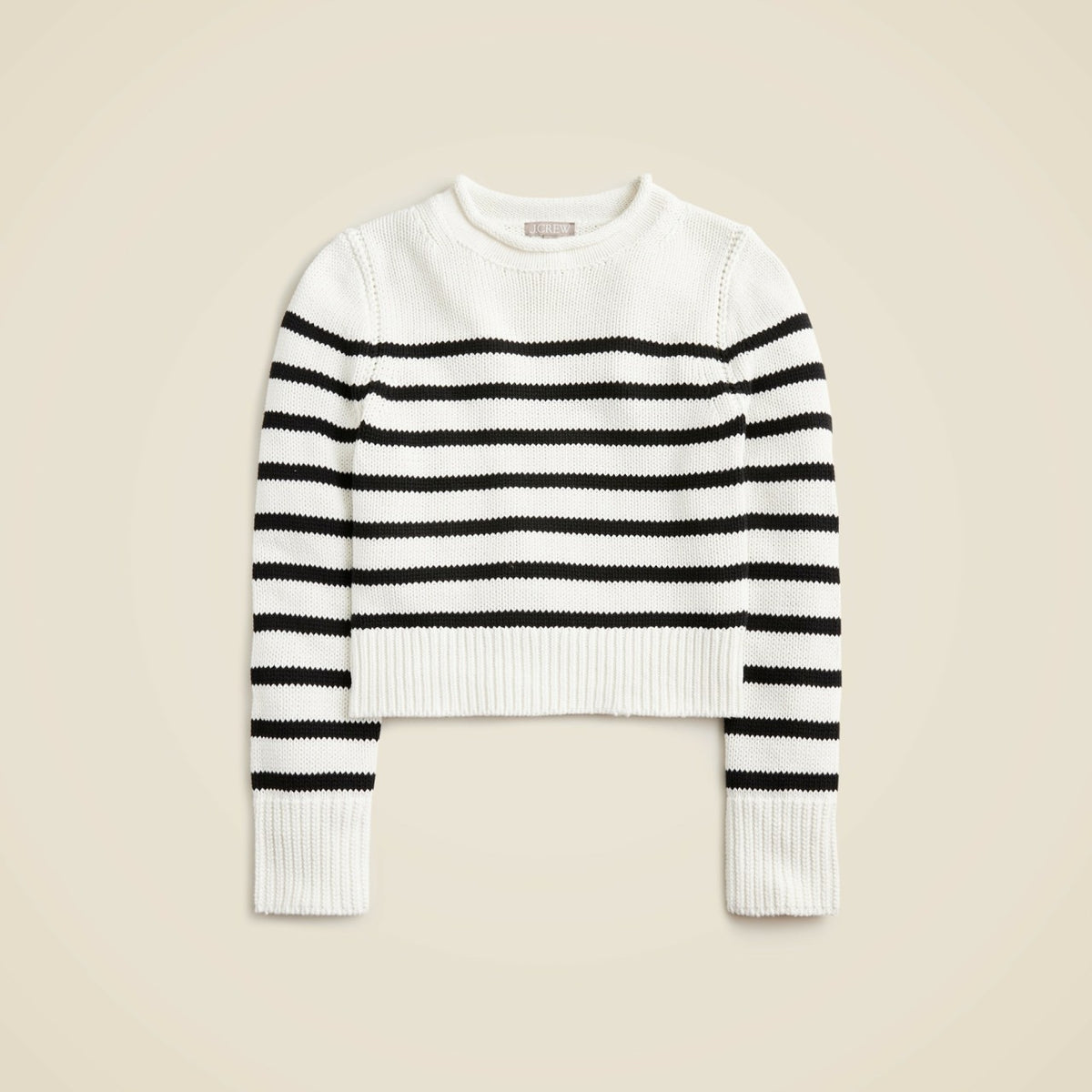 Women Heritage cotton Rollneck™ sweater in stripe - J.Crew