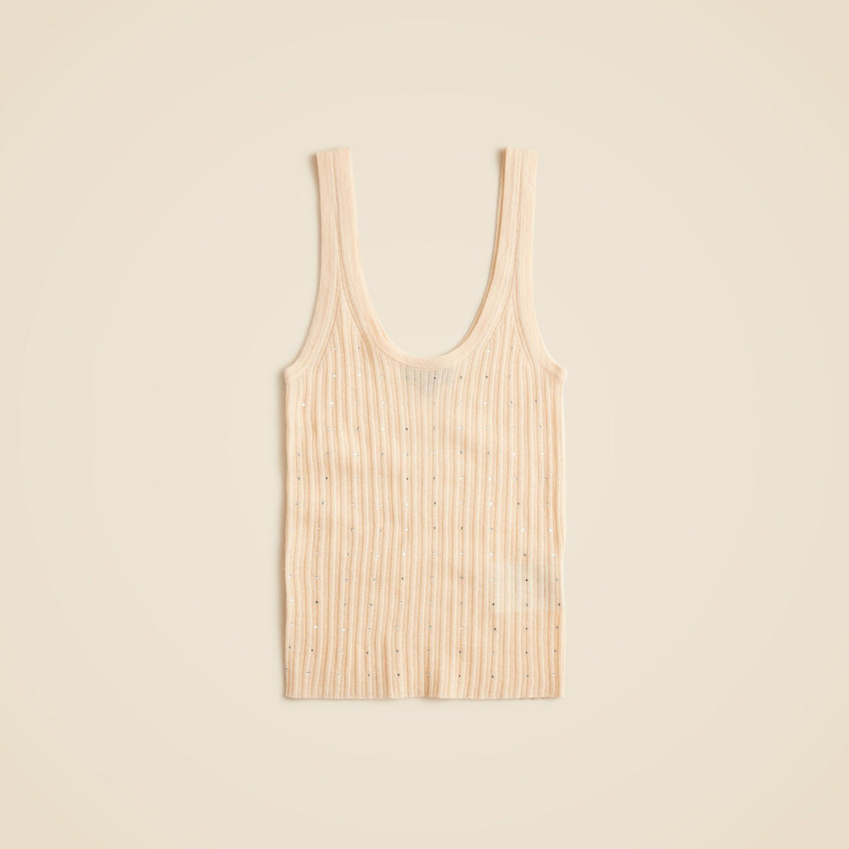 Women Featherweight cashmere embellished sweater-tank - J.Crew