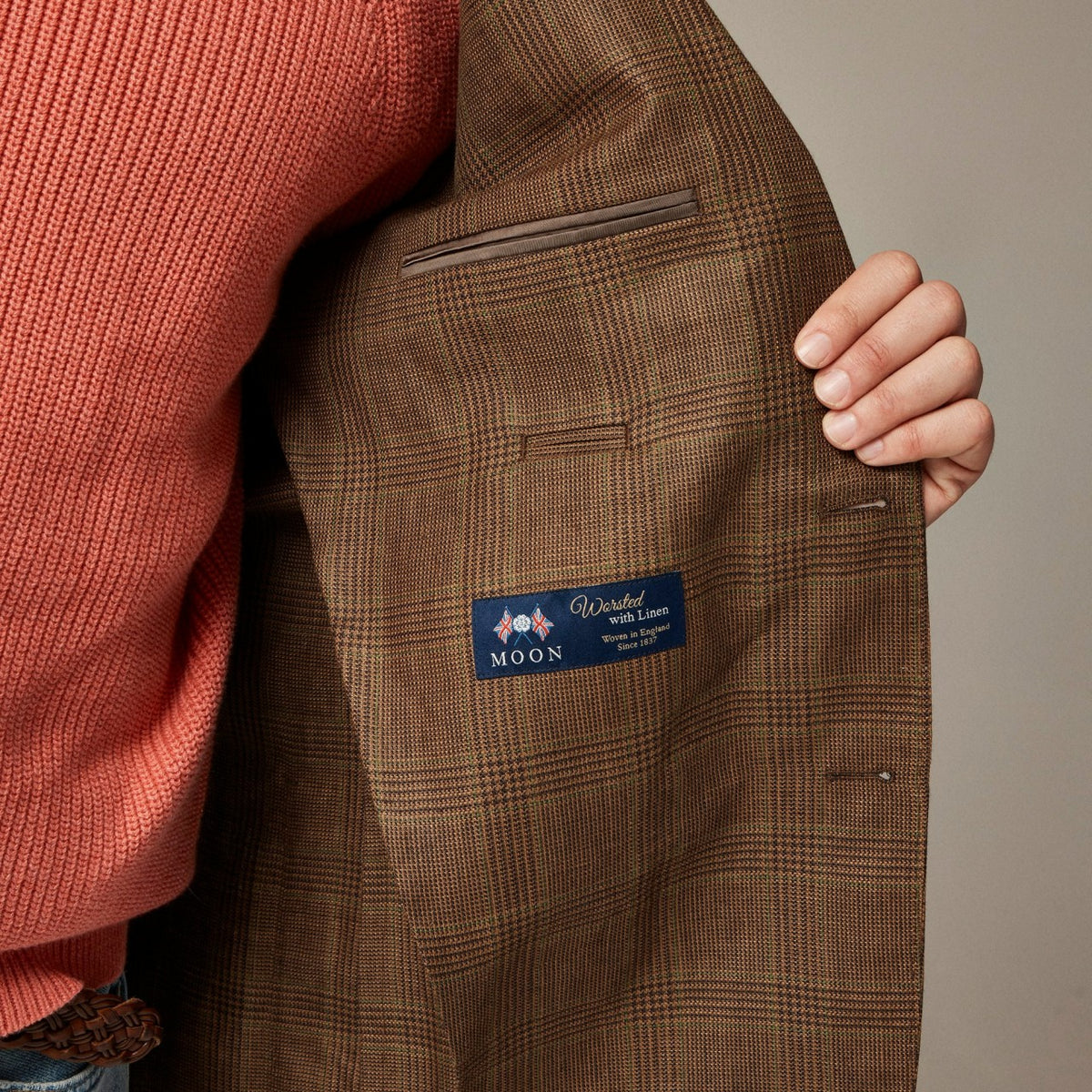 Men Relaxed-fit blazer in English wool-linen blend - J.Crew