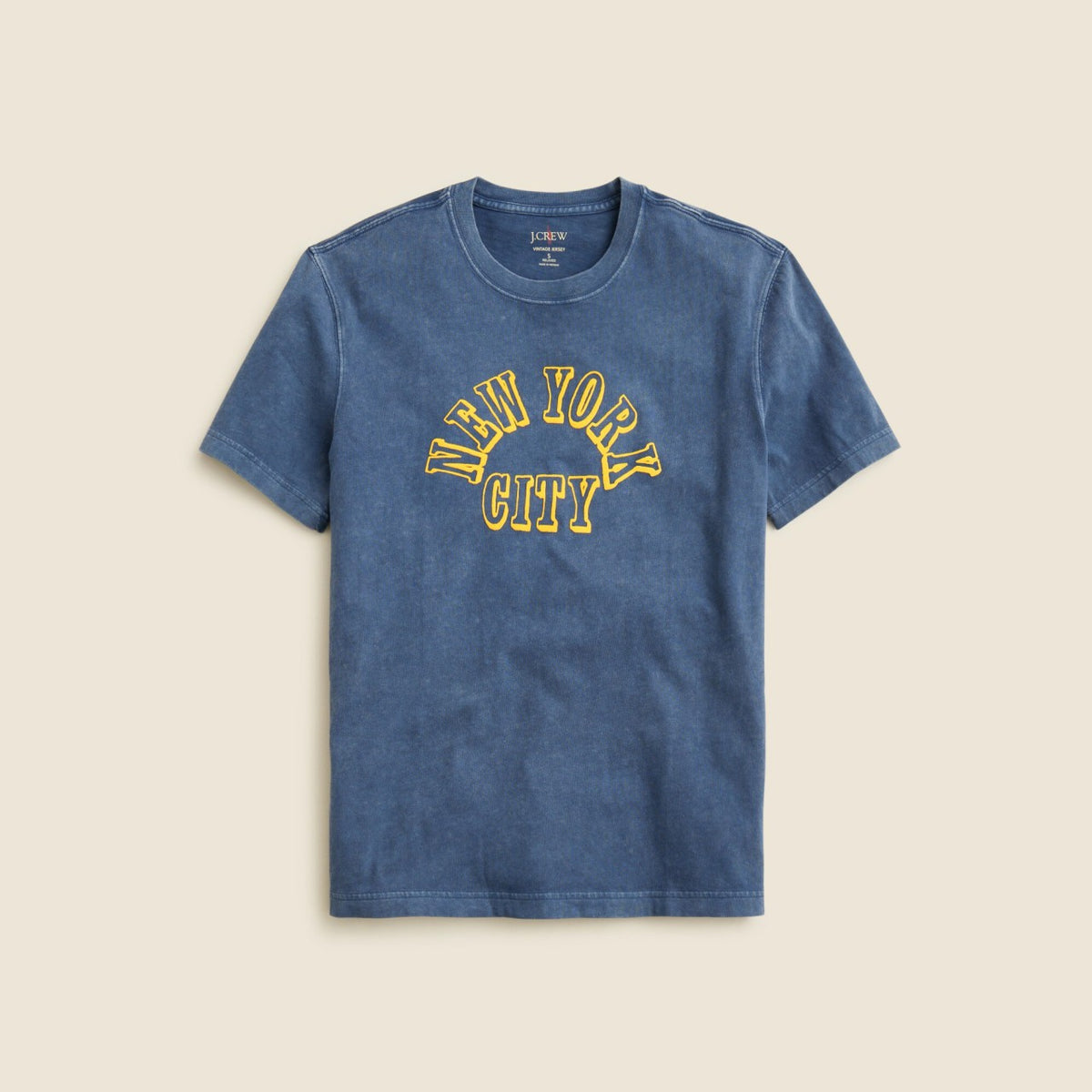 Men Vintage-wash cotton graphic T-shirt - J.Crew