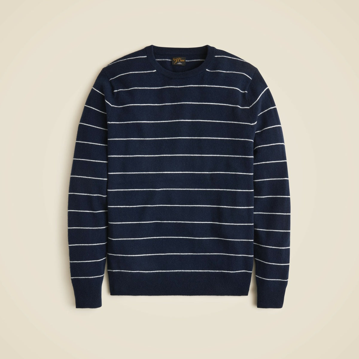 Men Cashmere crewneck sweater in stripe - J.Crew