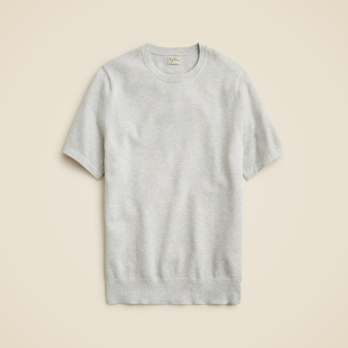 Men Short-sleeve cotton piqué-stitch sweater - J.Crew