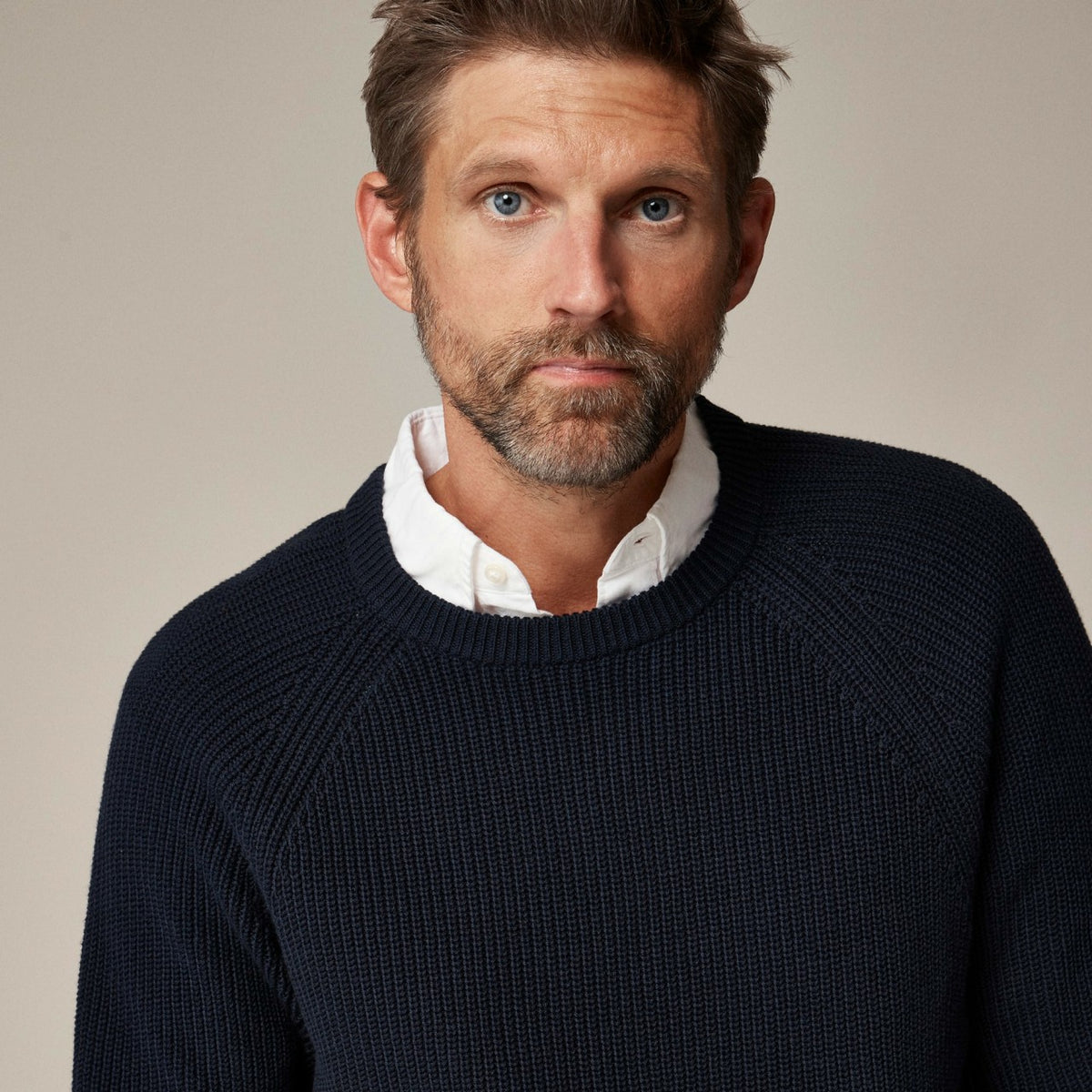 Men Heritage cotton ribbed sweater - J.Crew