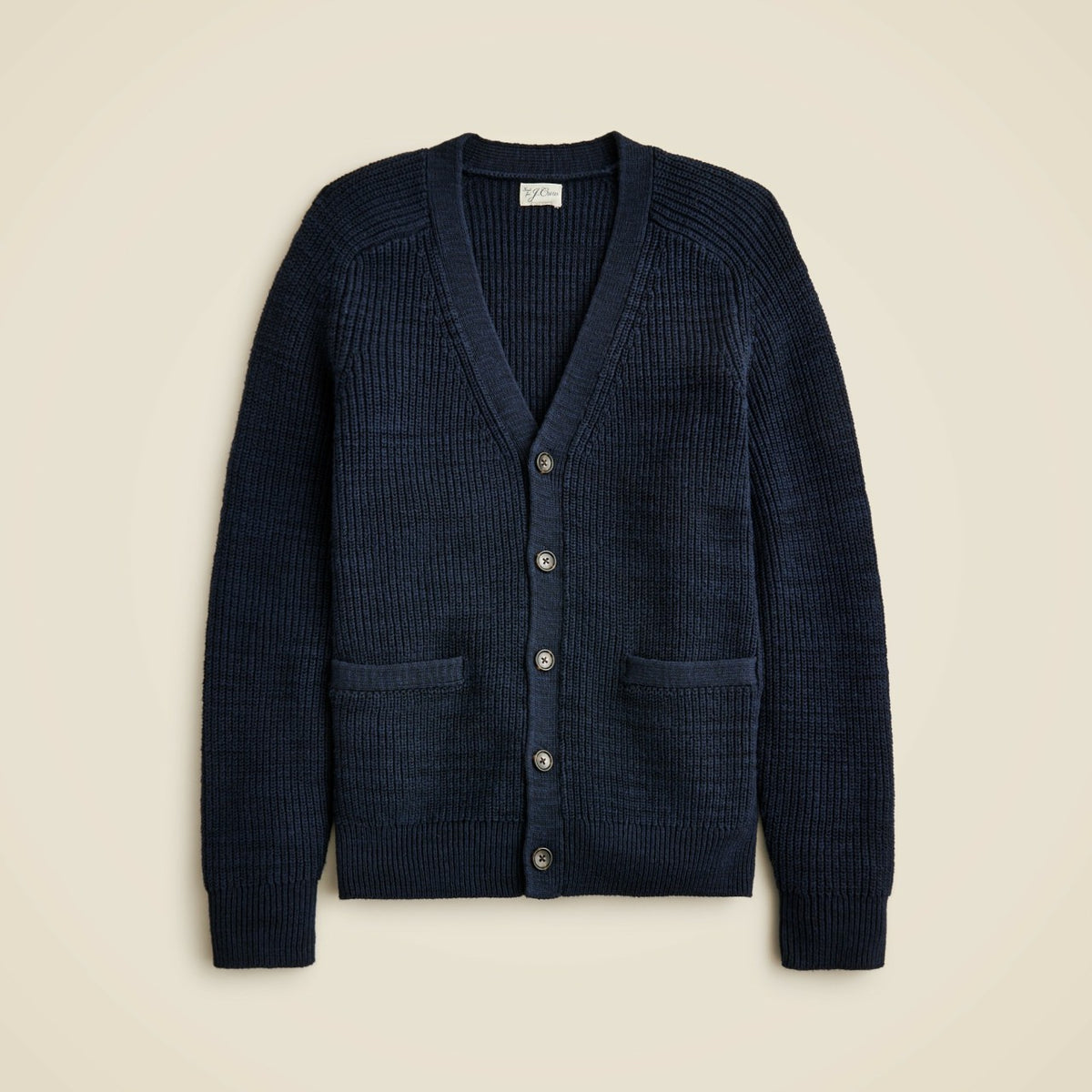 Men Linen-cotton blend V-neck cardigan - J.Crew