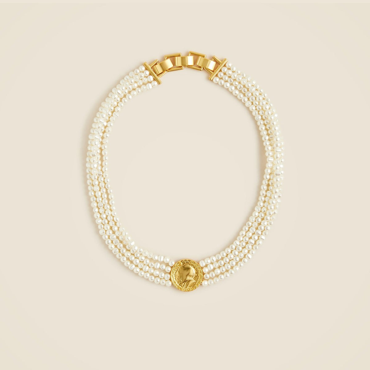 Women Pearl coin necklace - J.Crew
