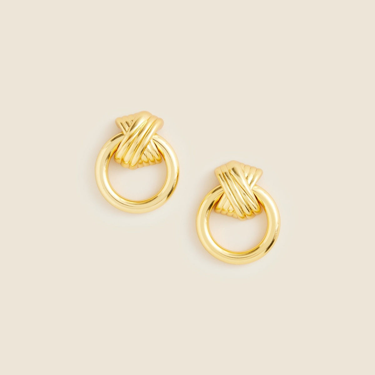 Women Crisscross door knocker earrings - J.Crew