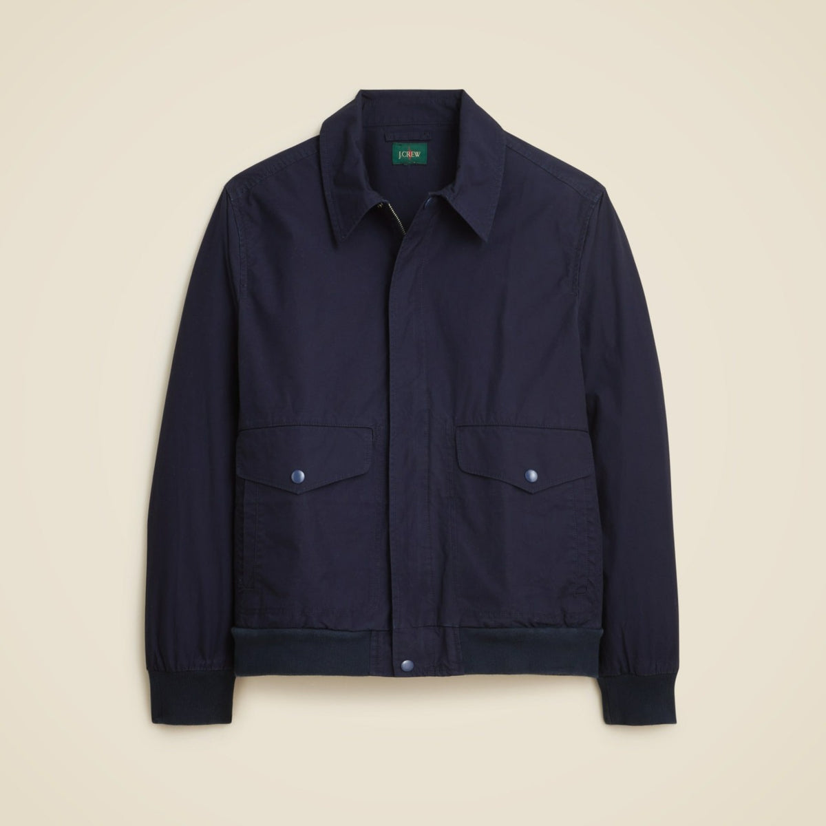 Men Flight jacket in cotton poplin - J.Crew