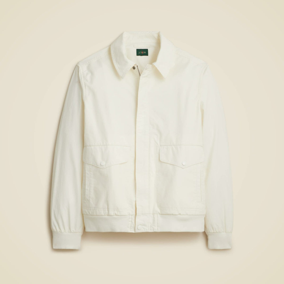 Men Flight jacket in cotton poplin - J.Crew