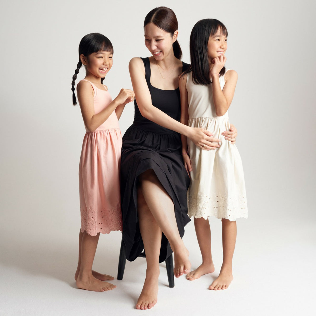 Kids Girls' eyelet-trim mixy dress - J.Crew