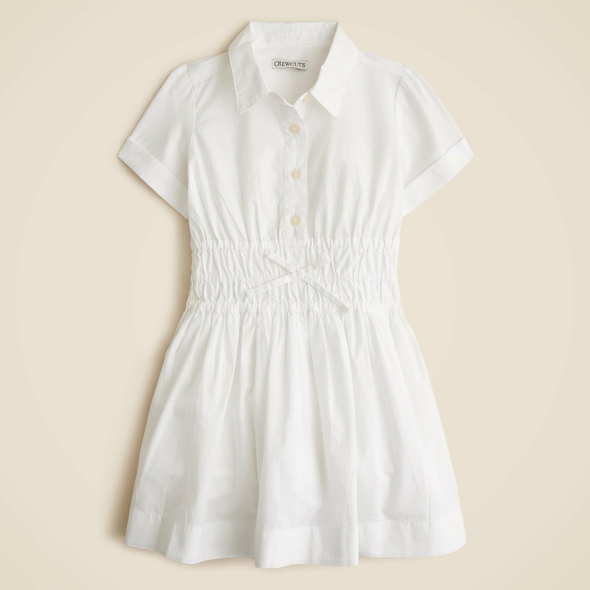 Kids Girls' Elena shirtdress in cotton poplin - J.Crew