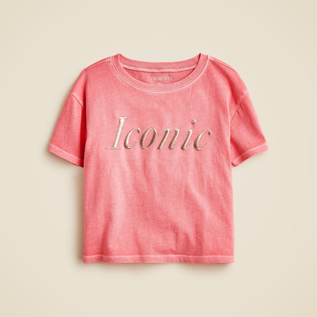 Kids Girls' short-sleeve "iconic" graphic T-shirt with embroidery - J.Crew