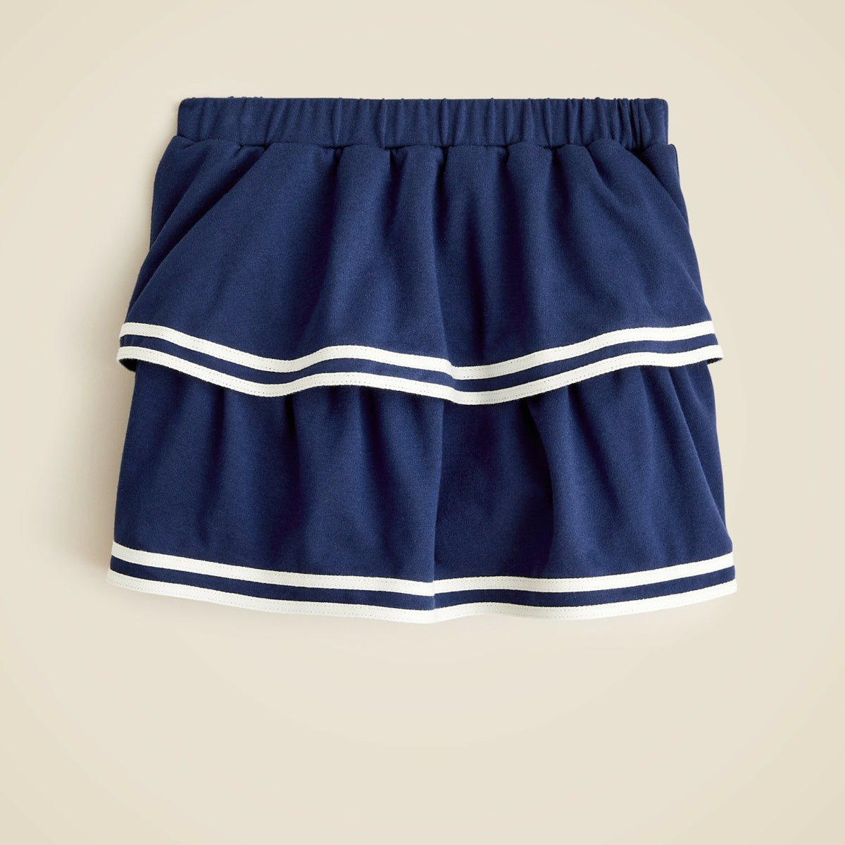 Kids Girls' tiered Sailor skirt in terry - J.Crew