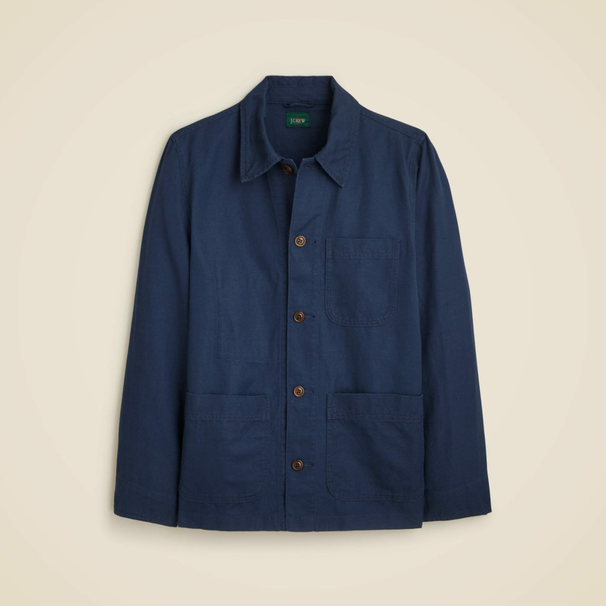 Men Cotton-linen blend chore jacket - J.Crew