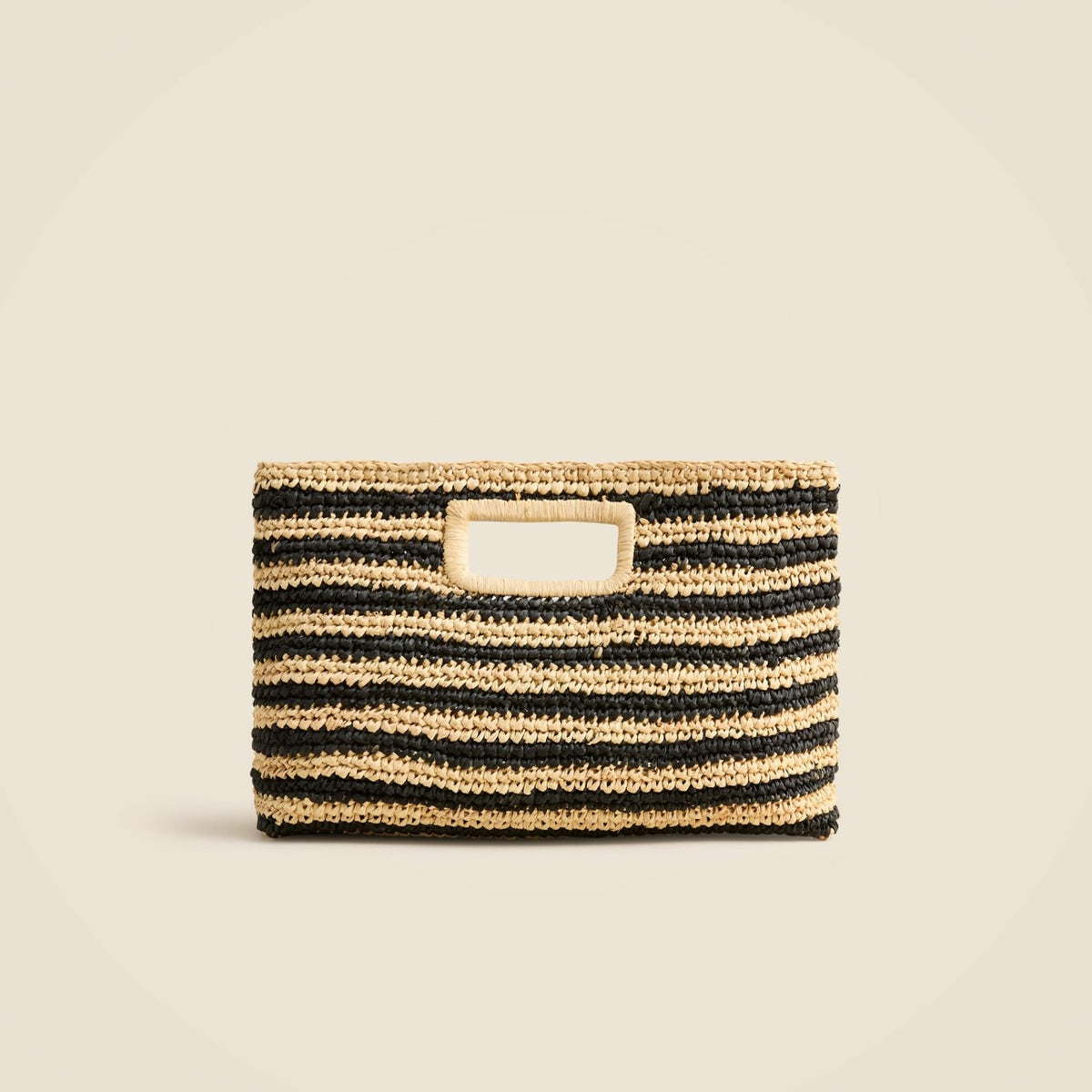 Women Handknotted raffia rectangular clutch - J.Crew