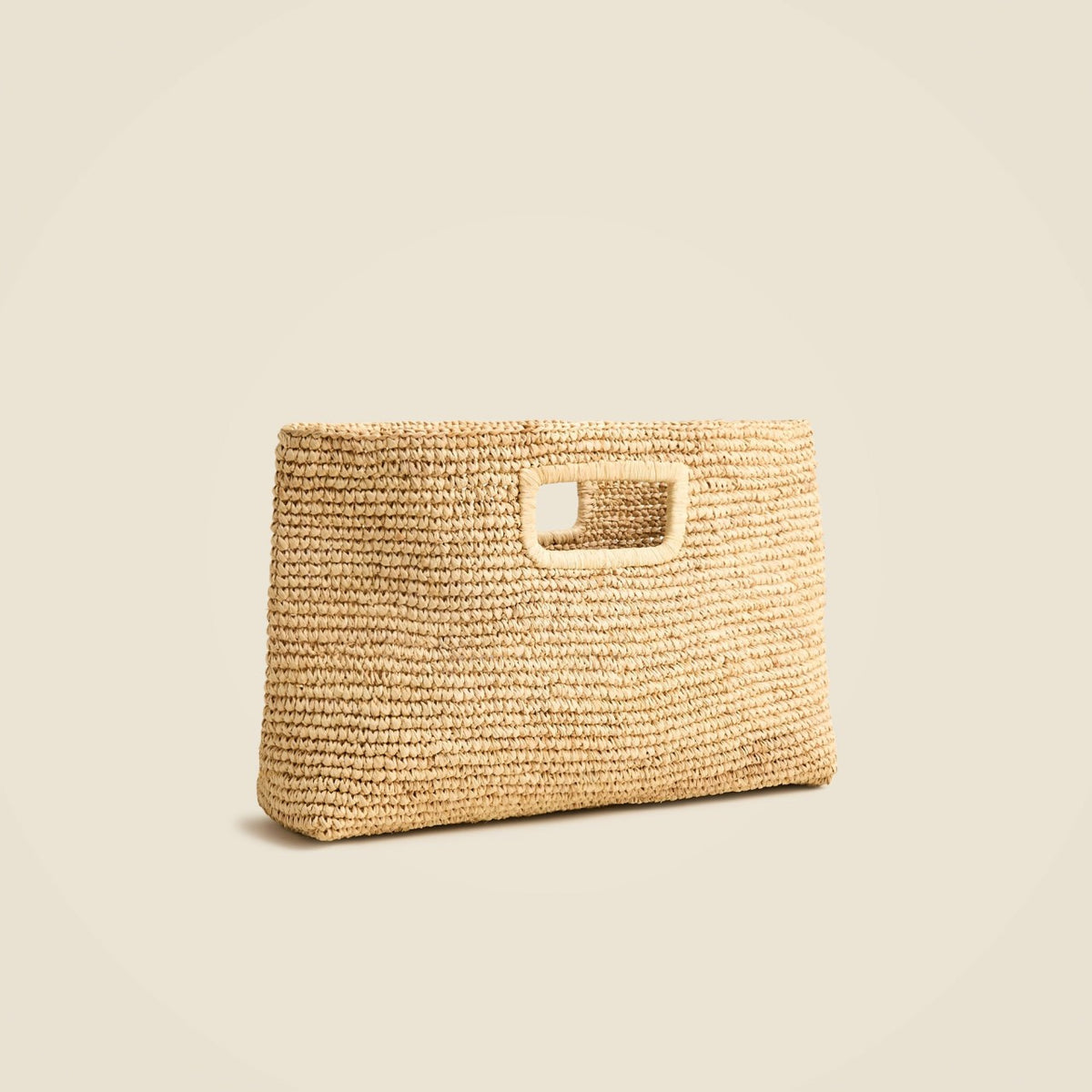 Women Handknotted raffia rectangular clutch - J.Crew