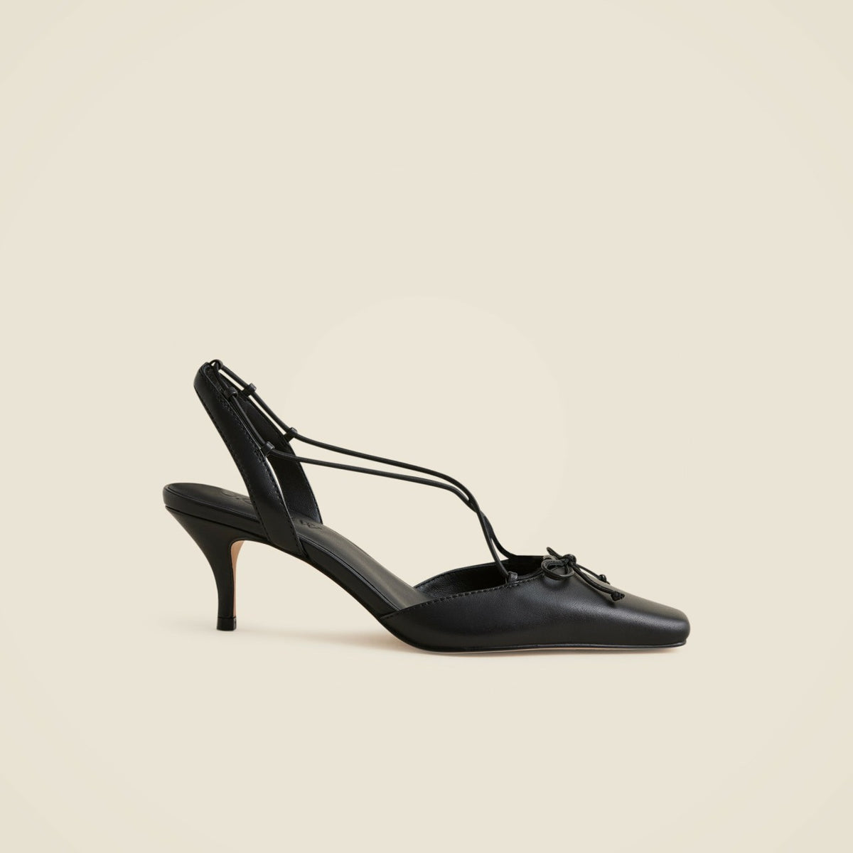 Women Leona strappy slingback heels in leather - J.Crew