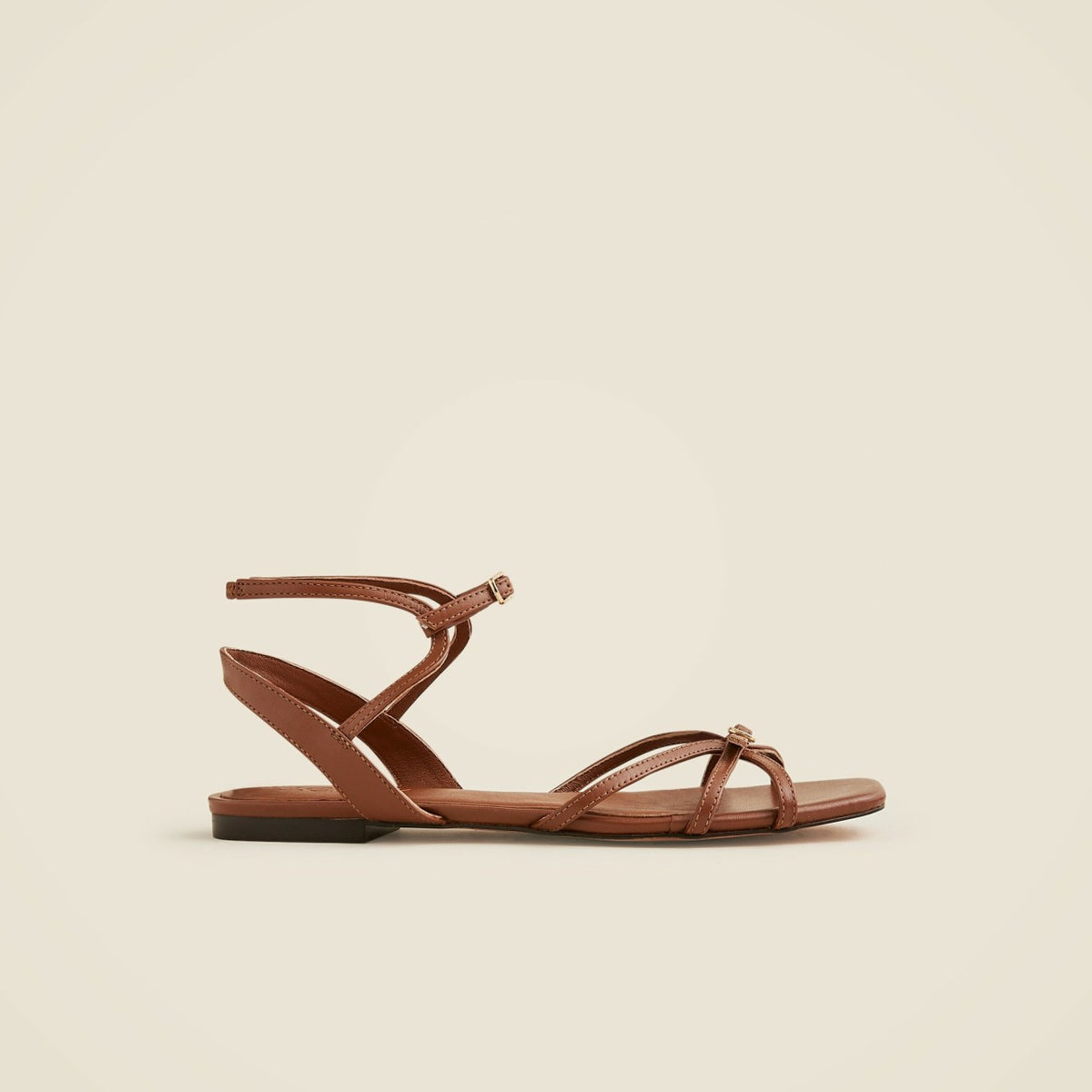 Women New Capri buckle sandals in leather - J.Crew