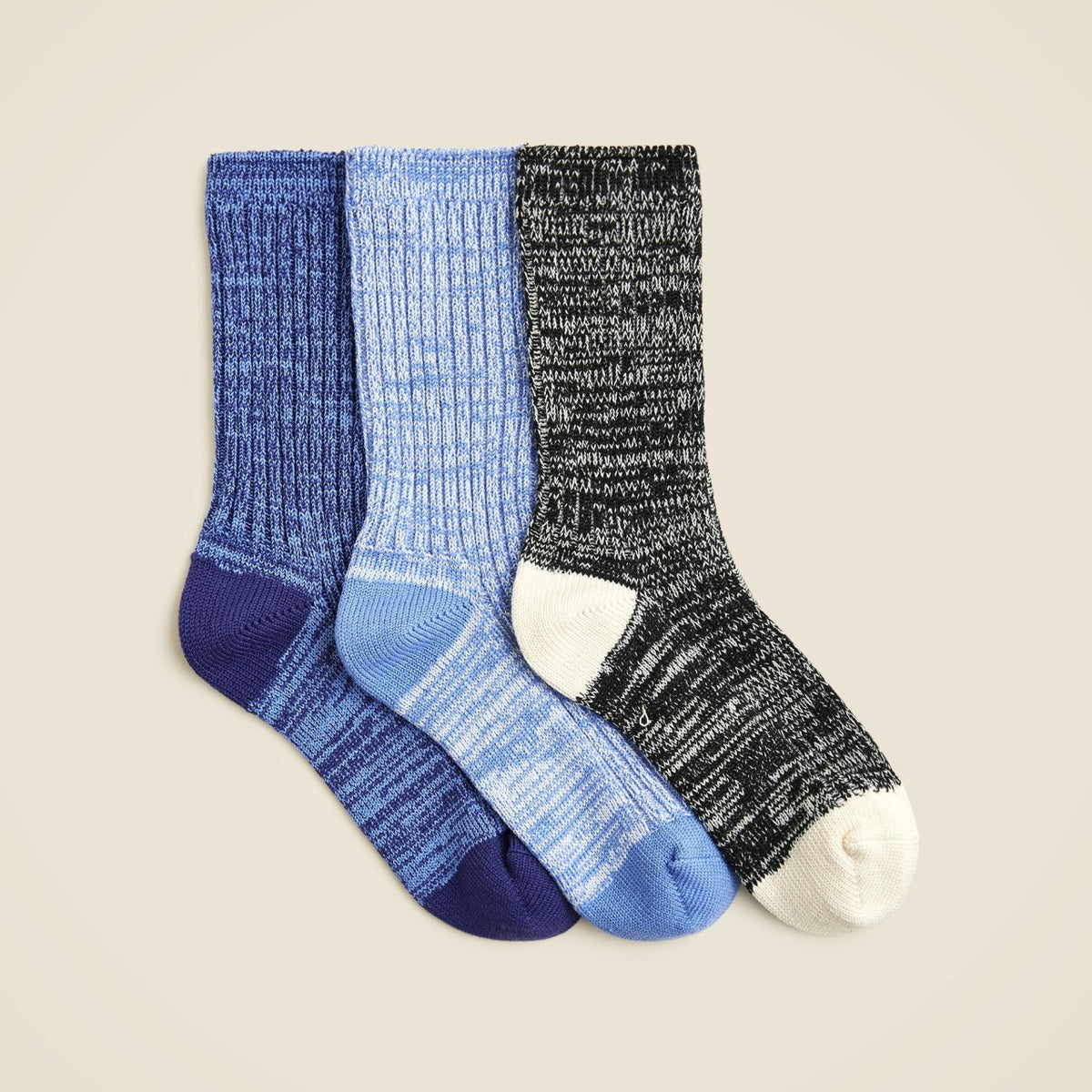 Kids Kids' marled trouser socks three-pack - J.Crew