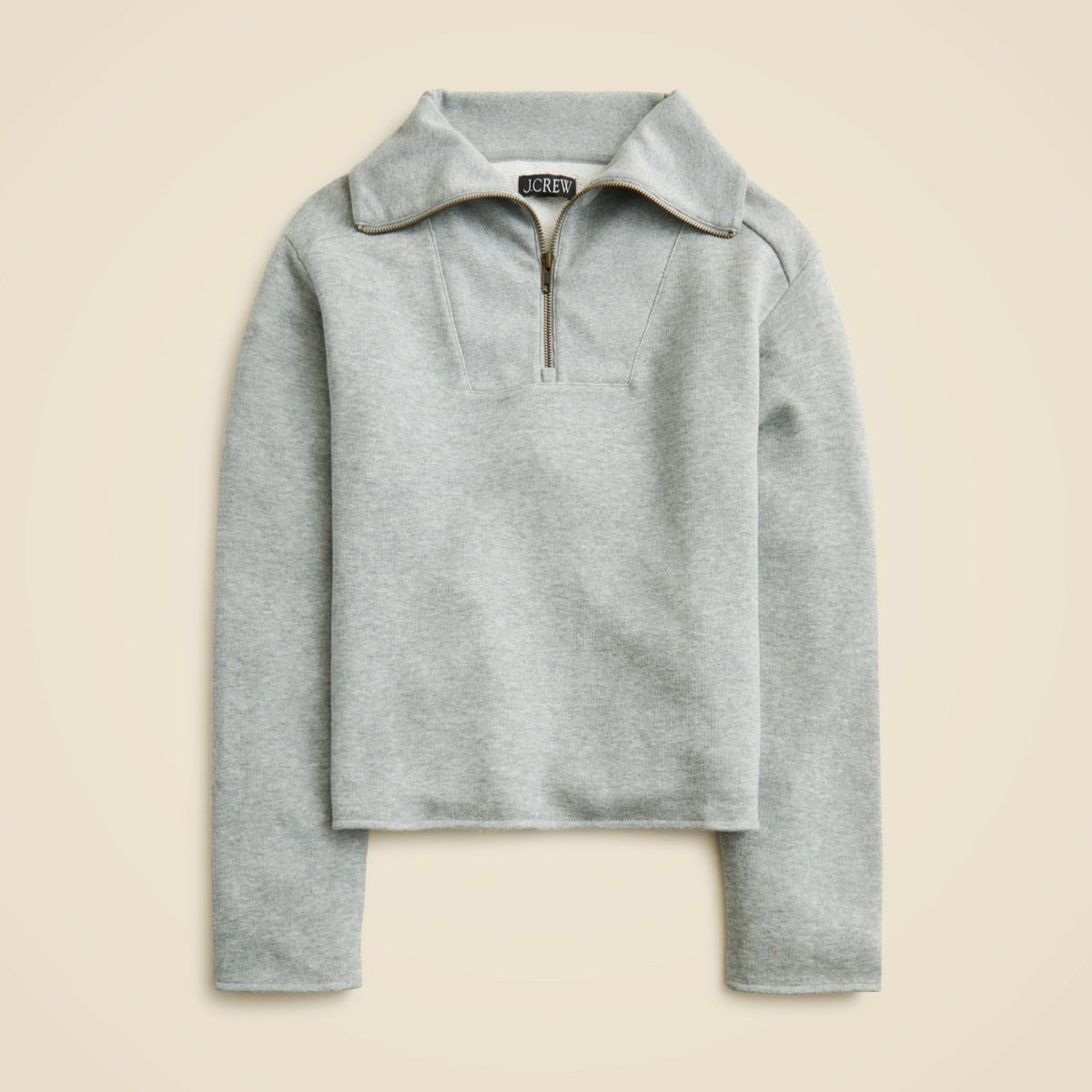 Women Heritage terry quarter-zip sweatshirt - J.Crew