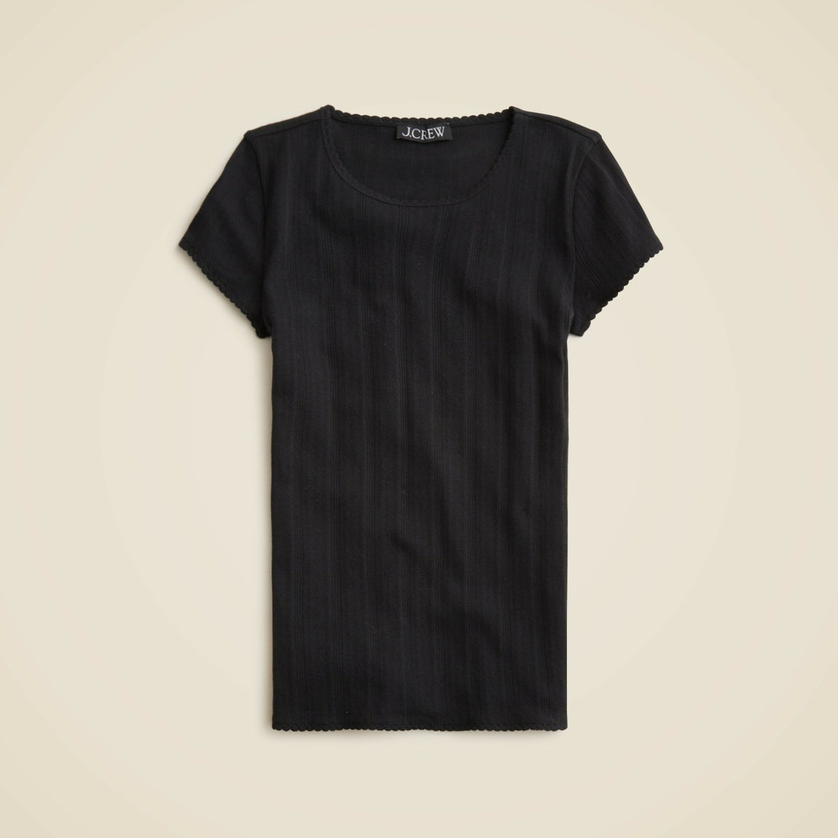 Women Pointelle short-sleeve T-shirt - J.Crew