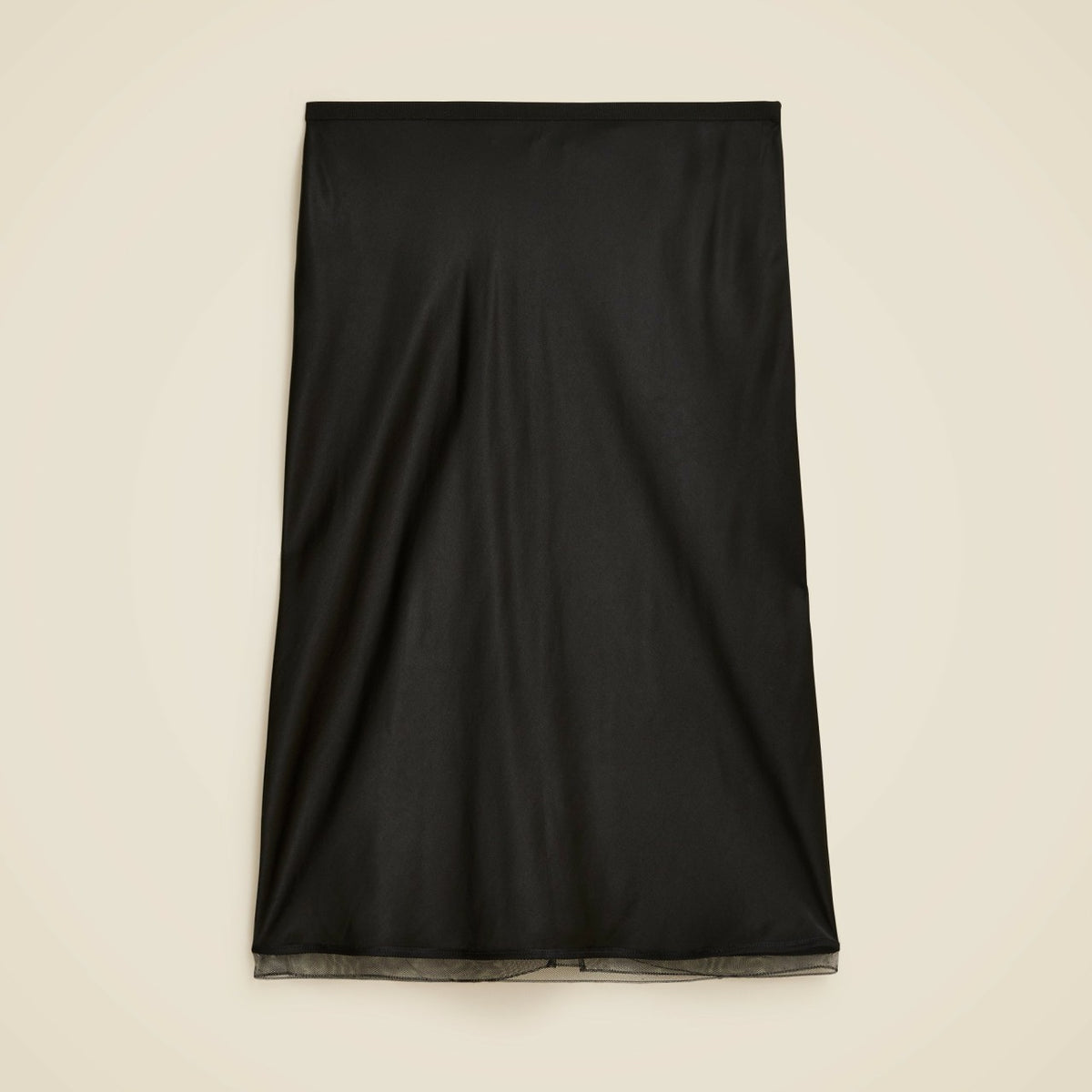 Women Gwen knee-length slip skirt in viscose charmeuse - J.Crew