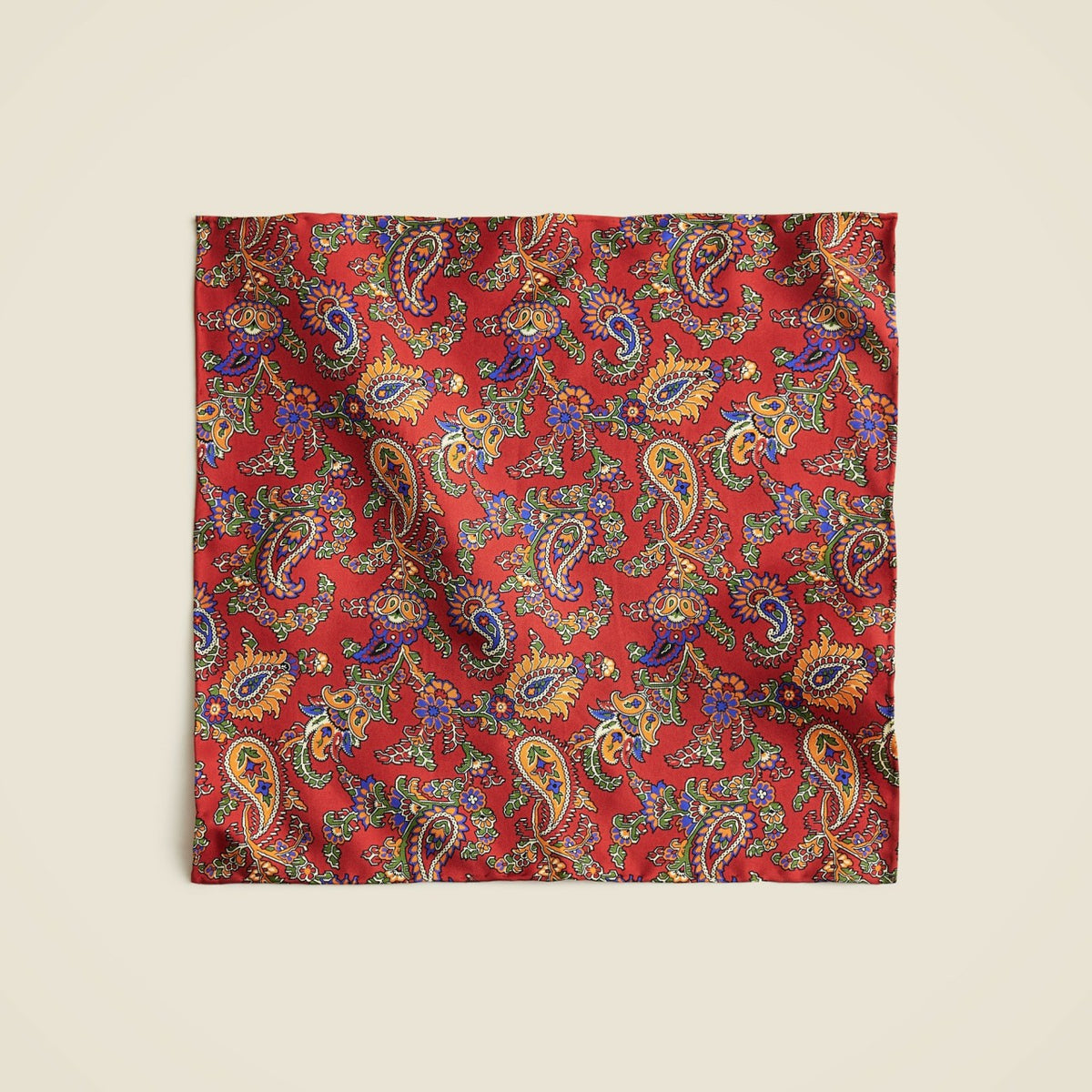 Men English silk twill pocket square - J.Crew