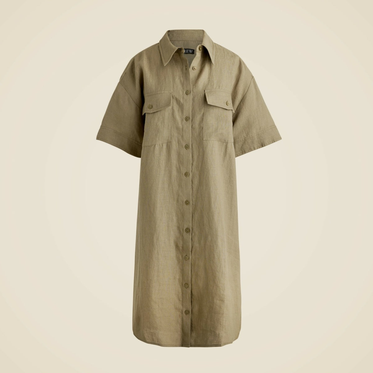 Women Utility shirtdress in linen - J.Crew